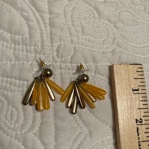 FUN AND FLIRTY GOLD AND YELLOW EARRINGS